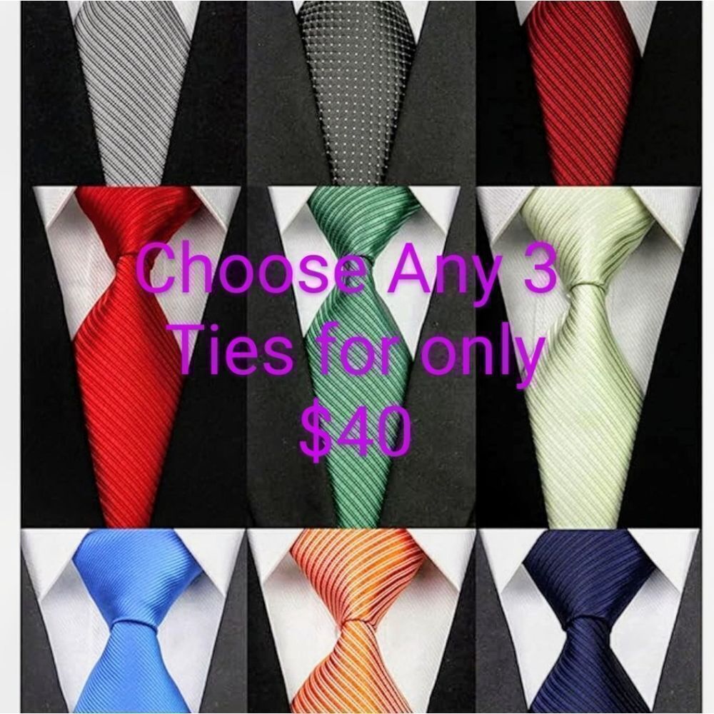 Choose Any 3 Ties for Only $40
